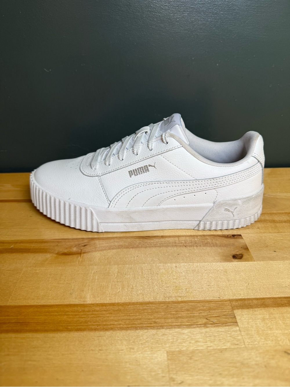 Puma Women's White Platform Lace-Up Sneakers